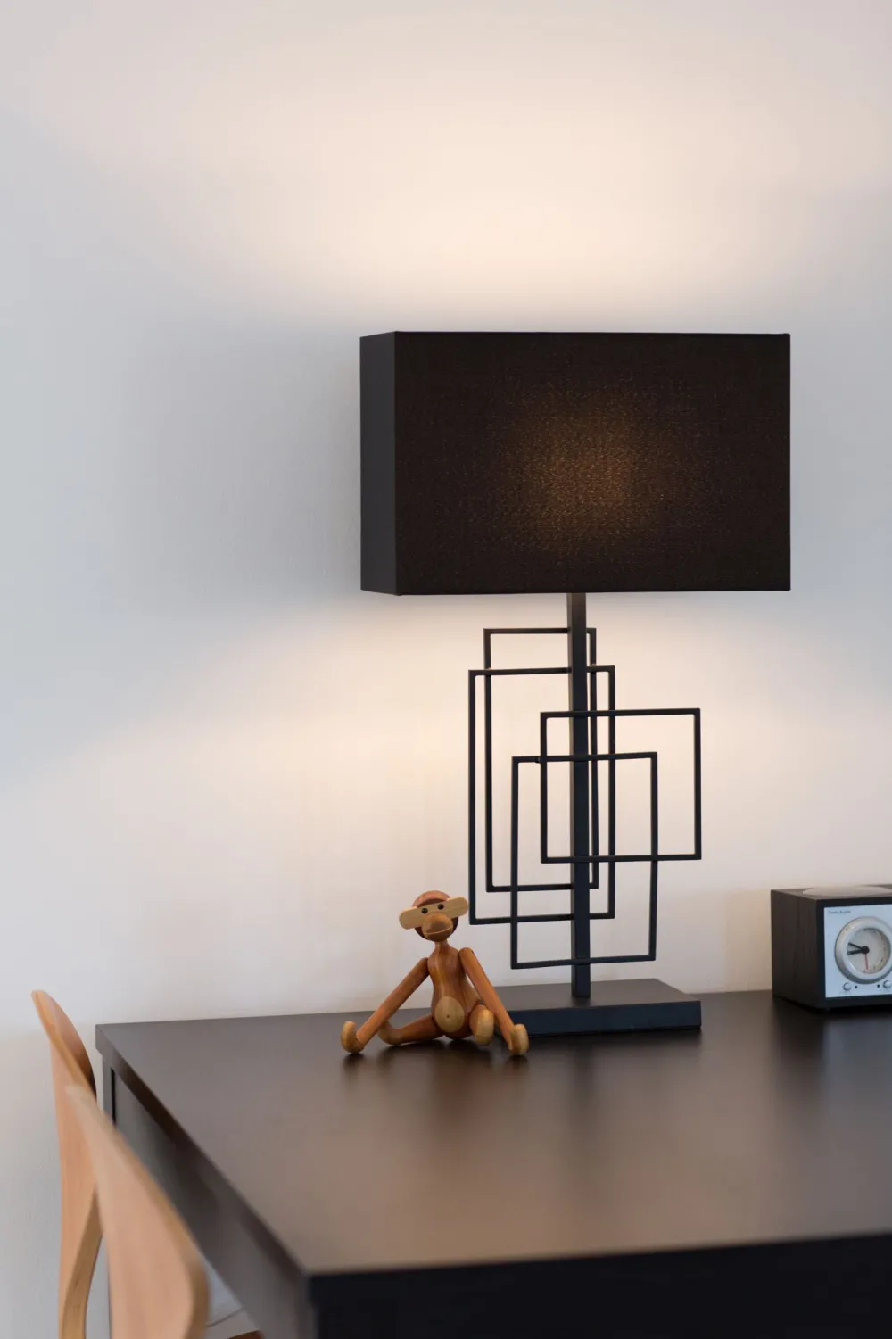 By Rydéns Tischlampe Schwarz Metall Stoff 52 cm E27 Modern* Wohnzimmerlampen|Schlafzimmer Lampen