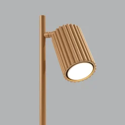 Sollux Tischlampe schwenkbar 43 cm hoch Aluminium in Gold GU10