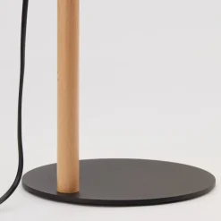 TK Lighting Tischlampe Skandinavisch Holz Leinen 46 cm E27* Schreibtischlampen|Lampen Aus Aller Welt