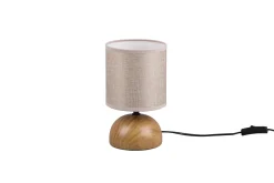 Trio Reality Tischlampe Stoff blendarm Keramik E14 23 cm Natur Beige* Wohnzimmerlampen|Stofflampen