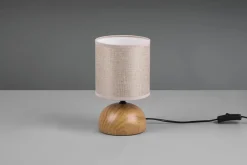 Trio Reality Tischlampe Stoff blendarm Keramik E14 23 cm Natur Beige* Wohnzimmerlampen|Stofflampen