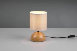 Trio Reality Tischlampe Stoff blendarm Keramik E14 23 cm Natur Beige* Wohnzimmerlampen|Stofflampen