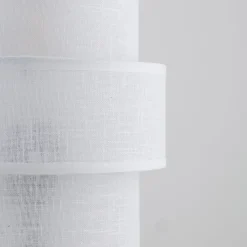 Sale TK Lighting Tischlampe Stoff Metall 38 cm hoch Schwarz Weiß E27