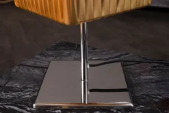 Invicta Interior Tischlampe Stoff Metall H:44 cm E27 in Schwarz Gold* Tischlampen|Schlafzimmer Lampen