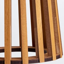 Online Elstead Tischlampe Stoff Teak Holz Furnier Stoff 66 cm E27