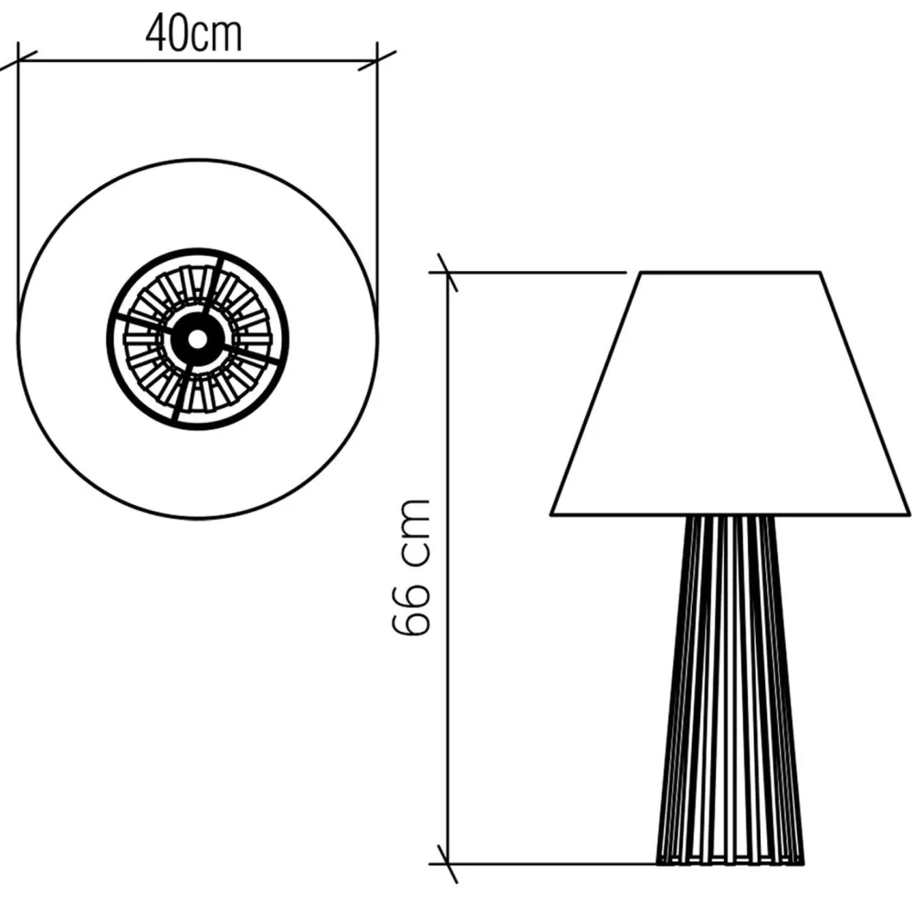 Online Elstead Tischlampe Stoff Teak Holz Furnier Stoff 66 cm E27