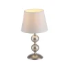 Online Just Light Tischlampe Stoffschirm Metall Creme Bronze 36 cm E27