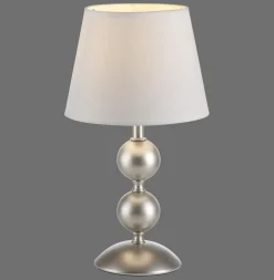 Online Just Light Tischlampe Stoffschirm Metall Creme Bronze 36 cm E27