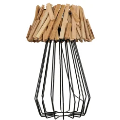 Suna Living Tischlampe Treibholz Metall 58 cm E27 Handarbeit* Holzlampen|Lampen Treibholz