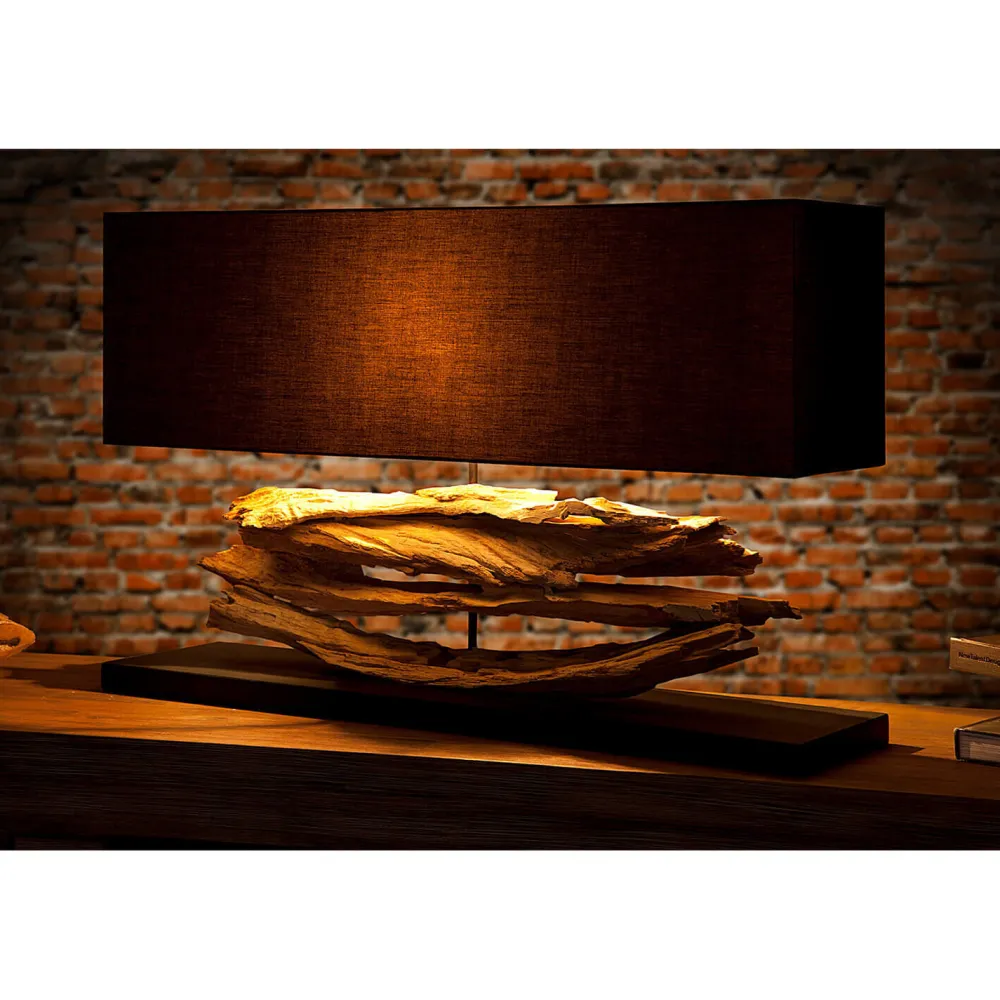 Invicta Interior Tischlampe Treibholz Modern kunstvoll individuell* Tischlampen|Moderne Lampen