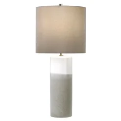 Sale Elstead Tischlampe VASO Keramik Grau H:68cm Nachttisch