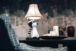 Happy Lamps Tischlampe Waschbär 47 cm Kinderzimmer Wohnzimmer*Kinder Kinderzimmerlampen|Kinderlampen