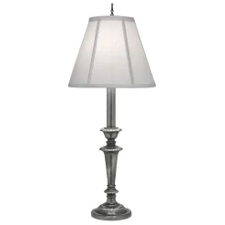 Elstead Tischleuchte 74 cm hoch Creme Nickel Klassisch* Tischlampen|Schlafzimmer Lampen