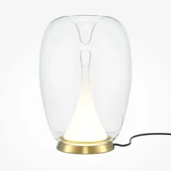 Maytoni Tischleuchte Aluminium Glas LED Ø 20 cm 27,2 cm in Gold* Led Lampen|Tischlampen