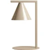 ALDEX Tischleuchte Beige E14 40 cm hoch Metall Kegelschirm* Tischlampen|Schlafzimmer Lampen