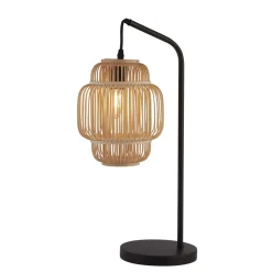 Sale Searchlight Tischleuchte Boho 55 cm hoch Bambus Metall E27 wohnlich