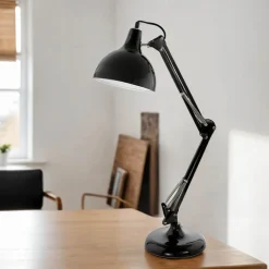 Eglo Tischleuchte Borgillio Schwarz* Schreibtischlampen|Retro Lampen