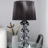 Invicta Interior Tischleuchte 50cm Modern Design edel Schwarz Chrom* Tischlampen|Schlafzimmer Lampen