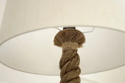 Invicta Interior Tischleuchte 85cm Modern kunstvoll maritim echtes Tau* Tischlampen|Schlafzimmer Lampen