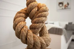 Invicta Interior Tischleuchte 85cm Modern kunstvoll maritim echtes Tau* Tischlampen|Schlafzimmer Lampen