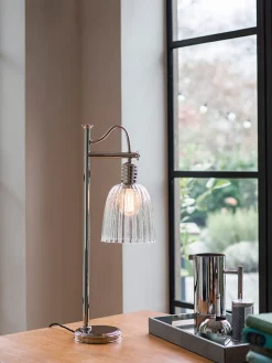 Elstead Tischleuchte COLGAR Messing H:69cm Industrie Lampe* Tischlampen|Industrie Lampen