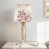 Jupiter Tischleuchte CRINE Shabby Chic 42cm Blumen* Stofflampen|Shabby Chic Lampen