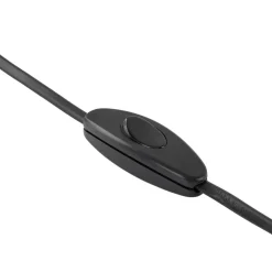 TK Lighting Tischleuchte E27 37 cm hoch Ø 20 cm rund Schwarz Braun* Schlafzimmer Lampen|Metall Lampen