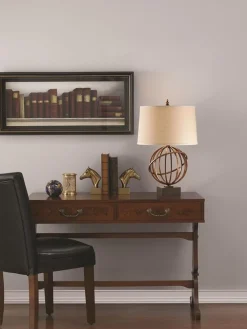 Best Elstead Tischleuchte FREYJA Bronze Antik H:58cm Lampe