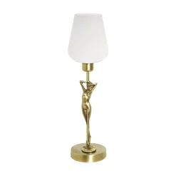 Sale Giovanni Battista Tischleuchte Glas Echt-Messing Handarbeit Klassisch