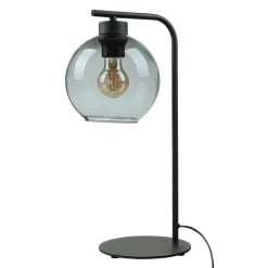 TK Lighting Tischleuchte Glas Kugel Schwarz Grau 46 cm hoch Modern* Tischlampen|Moderne Lampen