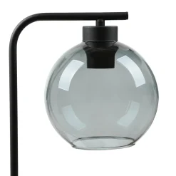 TK Lighting Tischleuchte Glas Kugel Schwarz Grau 46 cm hoch Modern* Tischlampen|Moderne Lampen