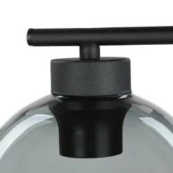 TK Lighting Tischleuchte Glas Kugel Schwarz Grau 46 cm hoch Modern* Tischlampen|Moderne Lampen