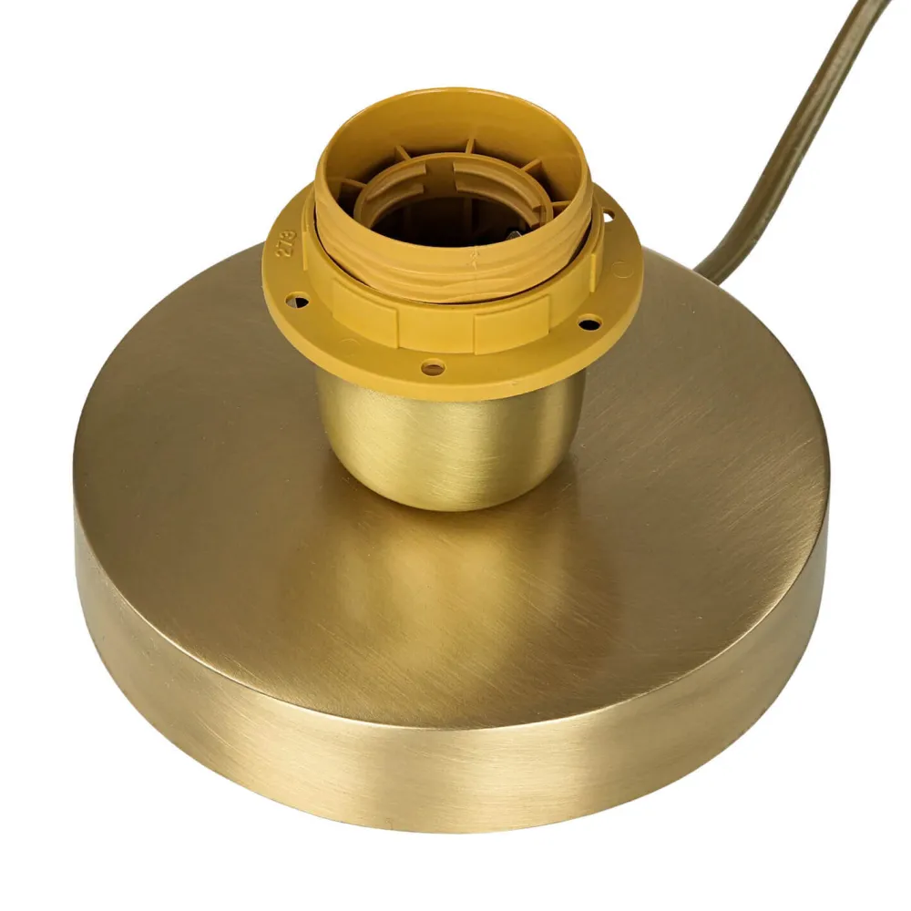 Online Giovanni Battista Tischleuchte Glasschirm Messingsockel elegant TALIS