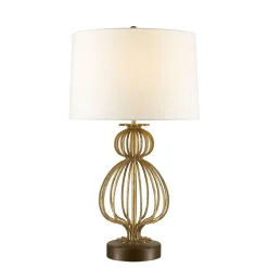Discount Elstead Tischleuchte GOBLET Ø41cm H:70cm Wohnzimmer Lampe