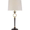 Clearance Elstead Tischleuchte groß 84 cm hoch Vintage in Creme Bronze