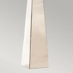 Elstead Tischleuchte groß 79 cm hoch E27 Modern Metall Stoff