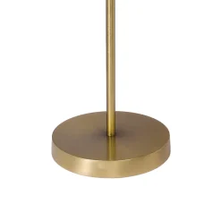 Outlet Giovanni Battista Tischleuchte groß 68,5 cm hoch Messing Stoff E27 NICOLE