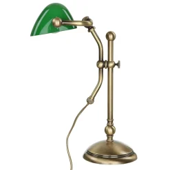 Giovanni Battista Tischleuchte in Bronze Hell aus echtem Messing* Tischlampen|Bürolampen