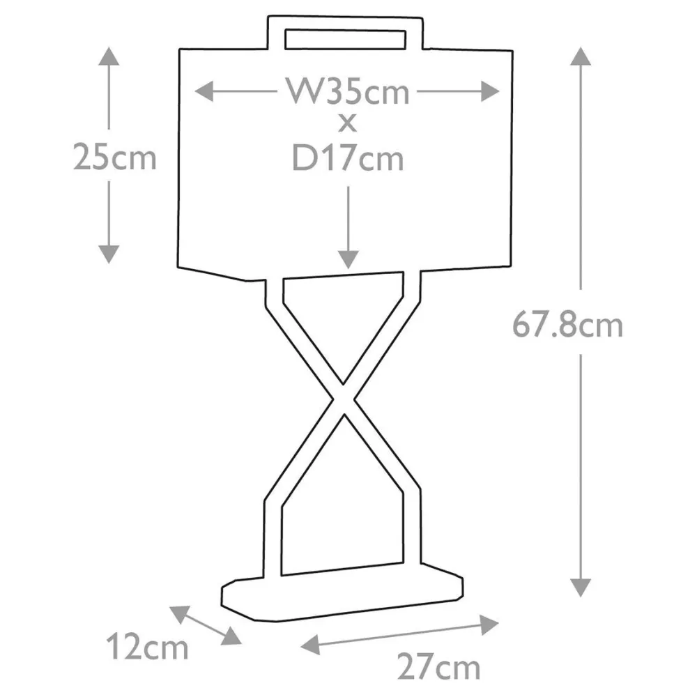 Elstead Tischleuchte in Gold Elfenbein E27 68 cm Stoff Metall* Tischlampen|Designerlampen
