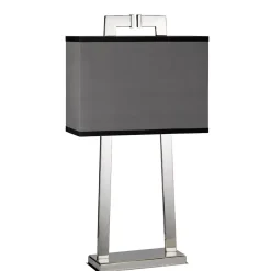 Elstead Tischleuchte KANDILA Grau H:66cm Design Bodenlampe* Schlafzimmer Lampen|Stofflampen