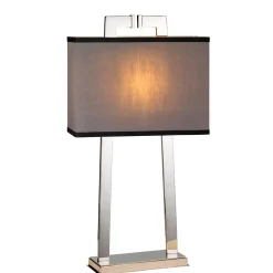 Elstead Tischleuchte KANDILA Grau H:66cm Design Bodenlampe* Schlafzimmer Lampen|Stofflampen