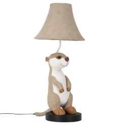 New Happy Lamps Tischleuchte Kinderzimmer 58 cm hoch Erdmännchen LED
