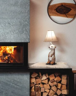 New Happy Lamps Tischleuchte Kinderzimmer 58 cm hoch Erdmännchen LED