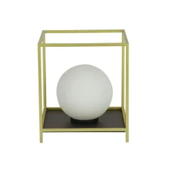 Searchlight Tischleuchte klein H: 20,5 cm in Gold Weiß Schwarz G9