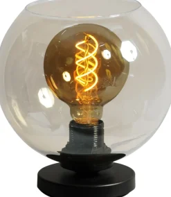 Clearance Masterlight Tischleuchte Kugel Schirm Glas Metall Ø 20 cm E27