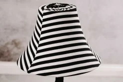 Discount Happy Lamps Tischleuchte LED Katze 51 cm Schwarz Weiß flauschig