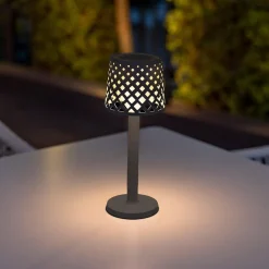 Newgarden Tischleuchte LED Touch IP44 31cm Anthrazit 3000K tragbar* Metall Lampen|Led Außenleuchten