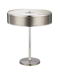Jupiter Tischleuchte LORSAN in Silber Ø35cm H:47cm Lampe* Tischlampen|Schlafzimmer Lampen