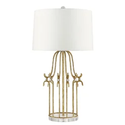 Elstead Tischleuchte LUICA in Gold H79cm Bodenlampe* Tischlampen|Schlafzimmer Lampen