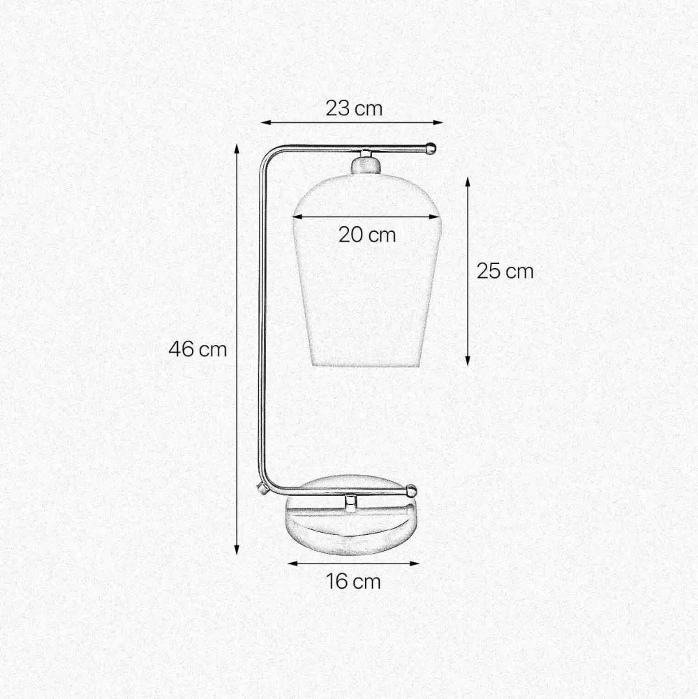 Sale Giovanni Battista Tischleuchte Messing Glas 46 cm E27 in Bronze hell Weiß